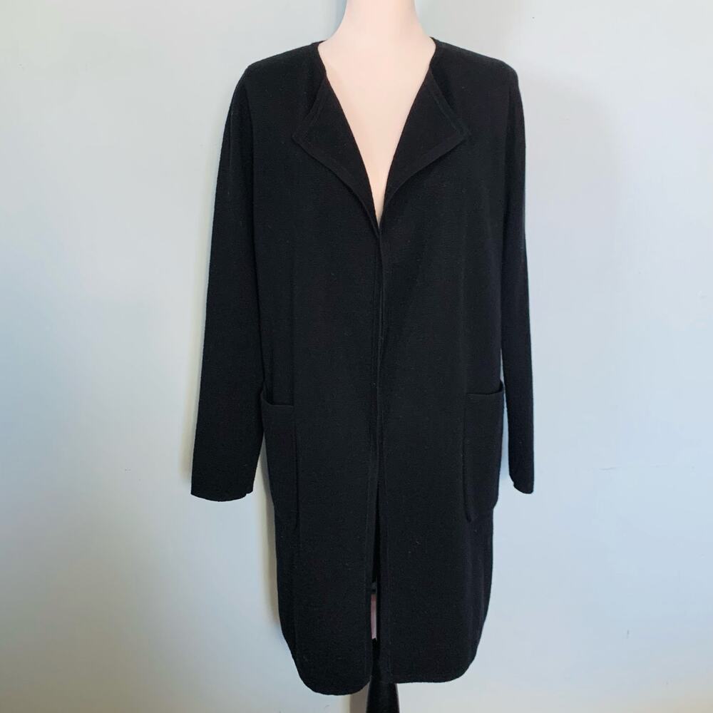 J. Crew 365 Juliette Collarless Sweater-Blazer in Black Size XS - Picture 6 of 9